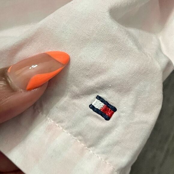 Tommy Hilfiger Baby Girl 0-3M Pink Plaid Smocked Romper Dress Peter Pan Collar - Picture 5 of 12